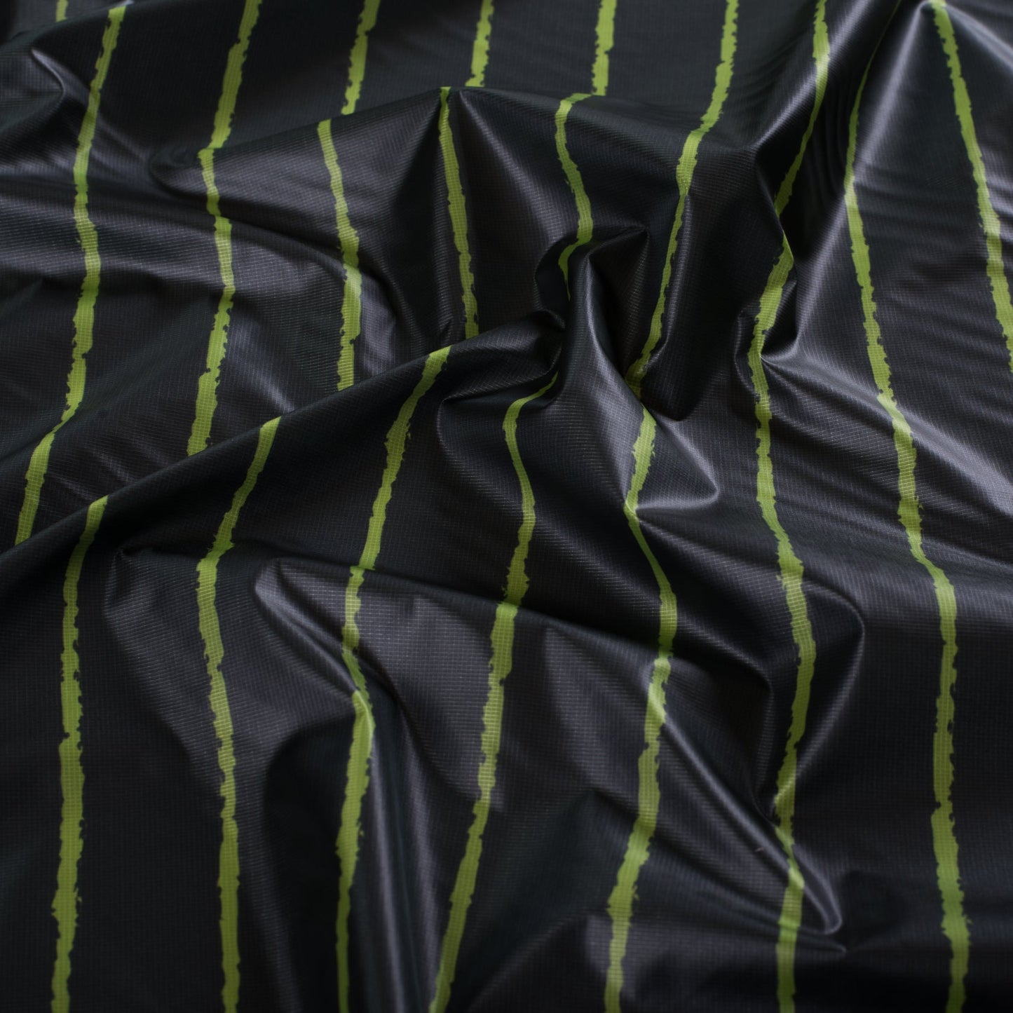 Micro Ripstop - Green Stripe