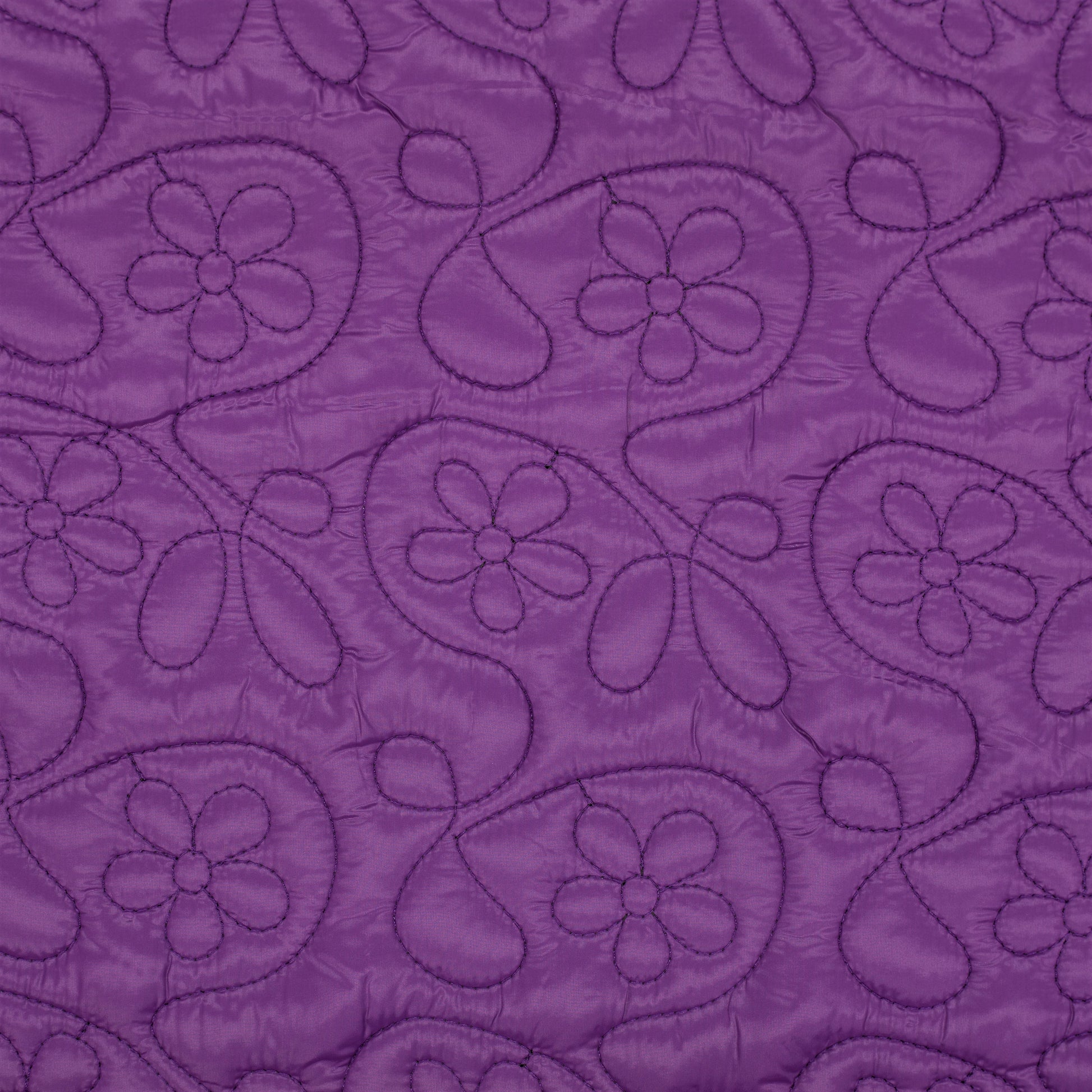Embroidered Quilt Flowers, Purple - pattern