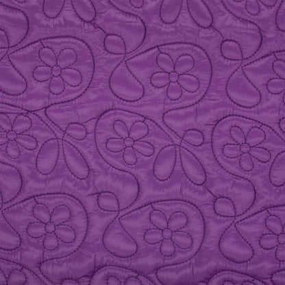 Embroidered Quilt Flowers, Purple - pattern