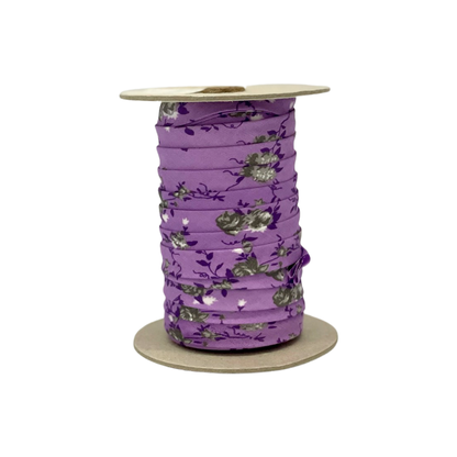 Bias Tape Floral - Purple