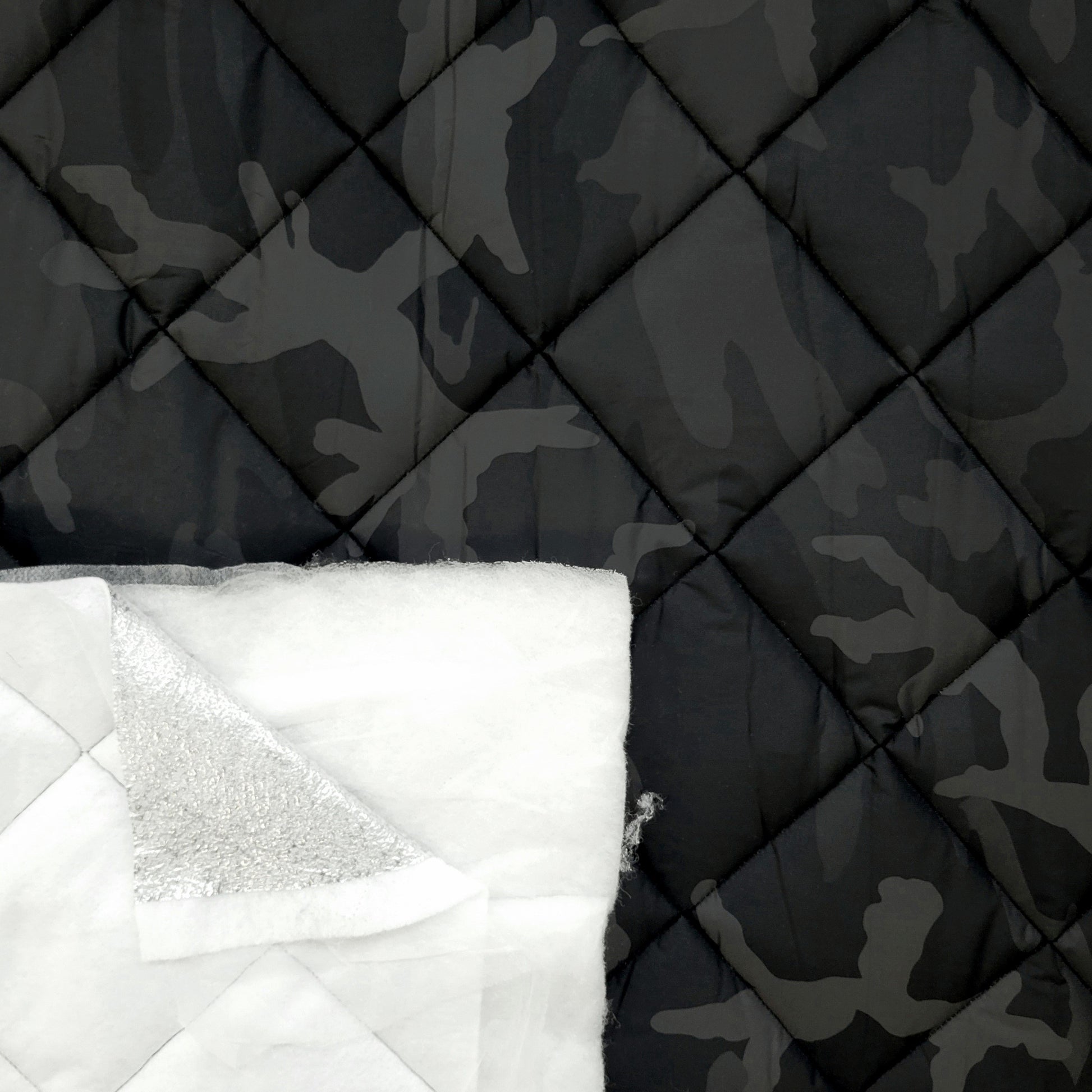 Quilted PrimaSoft™/ Radiantex, 15oz - Camo Army Black
