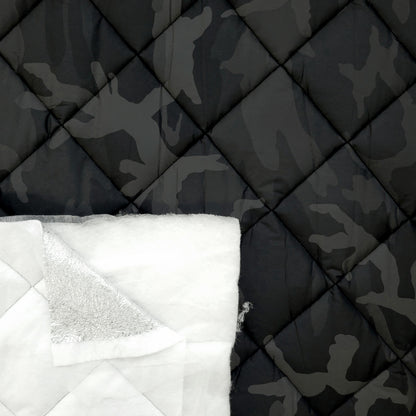 Quilted PrimaSoft™/ Radiantex, 15oz - Camo Army Black