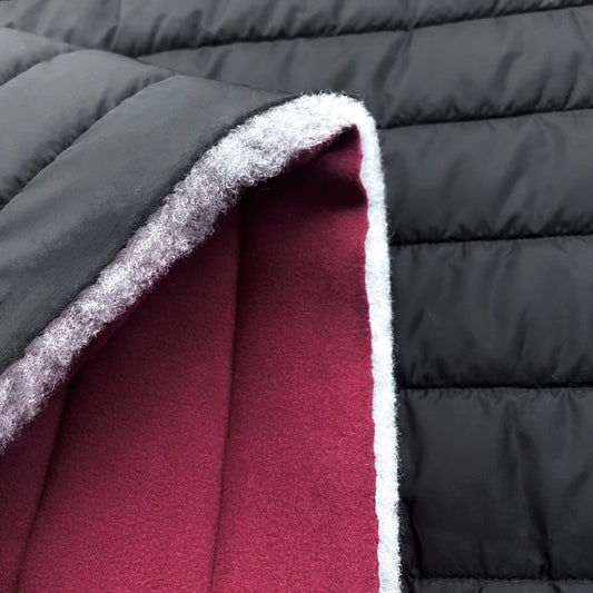 Quilted Polar 2-Sided 13oz - Burgundy