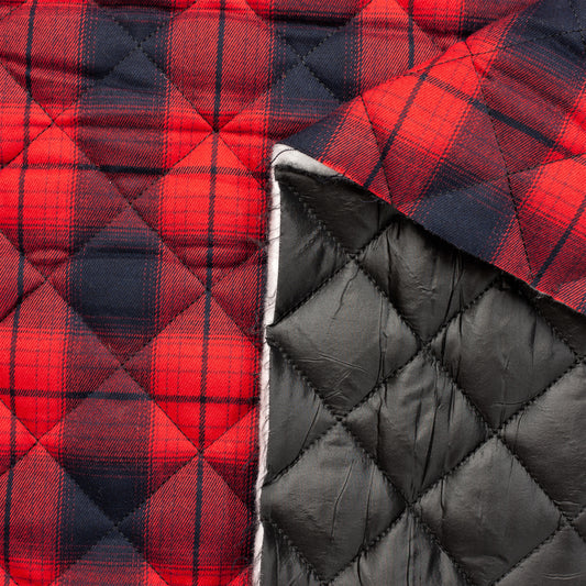 Matelassé PrimaSoft™ Tartan 2-Sided 10oz - Rouge