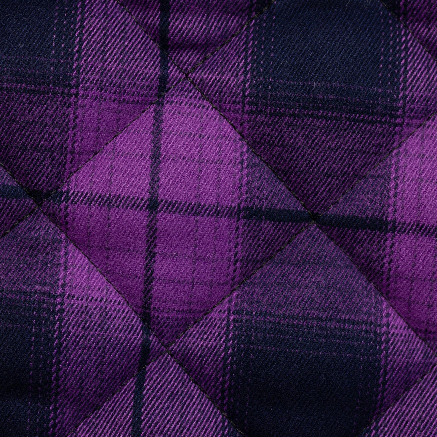 Quilted PrimaSoft™ Tartan 2-Sided 10oz - Purple