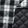 Matelassé PrimaSoft™ Tartan 2-Sided 10oz - Noir / Blanc