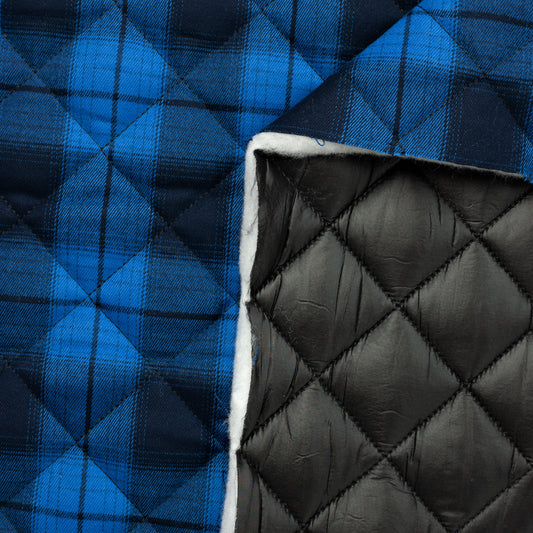 Matelassé PrimaSoft™ Tartan 2-Sided 10oz - Bleu
