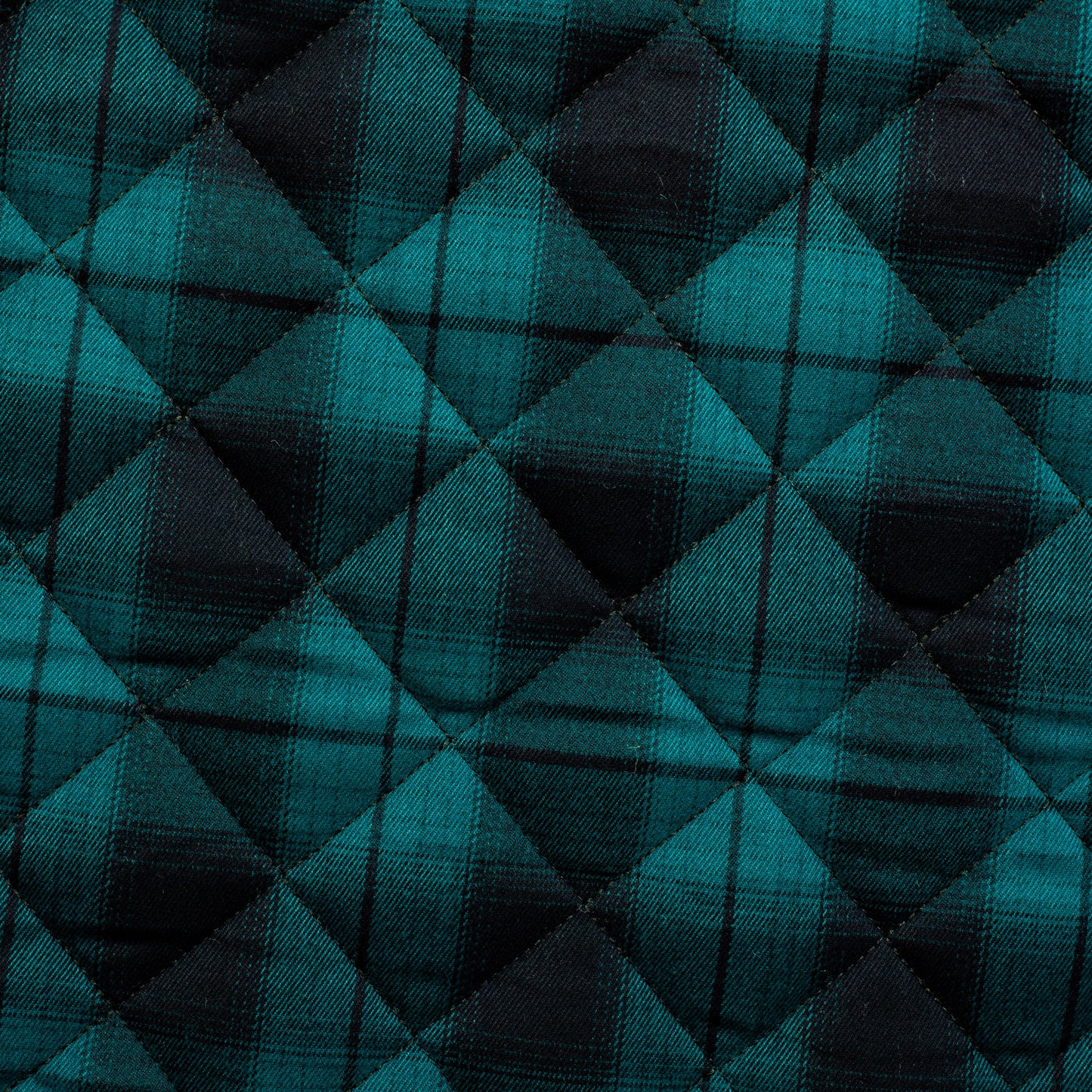 Quilted PrimaSoft™ Tartan 2-Sided 10oz - Turquoise