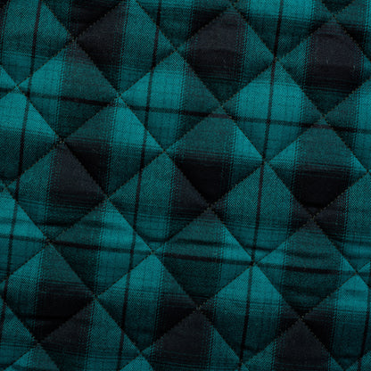 Quilted PrimaSoft™ Tartan 2-Sided 10oz - Turquoise
