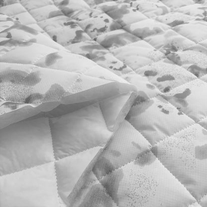 Quilted Poly, 2-Sided, 6oz - Camo - Splash White