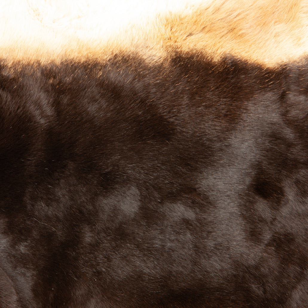 Rex Rabbit Fur - Brown / Tan (detail)