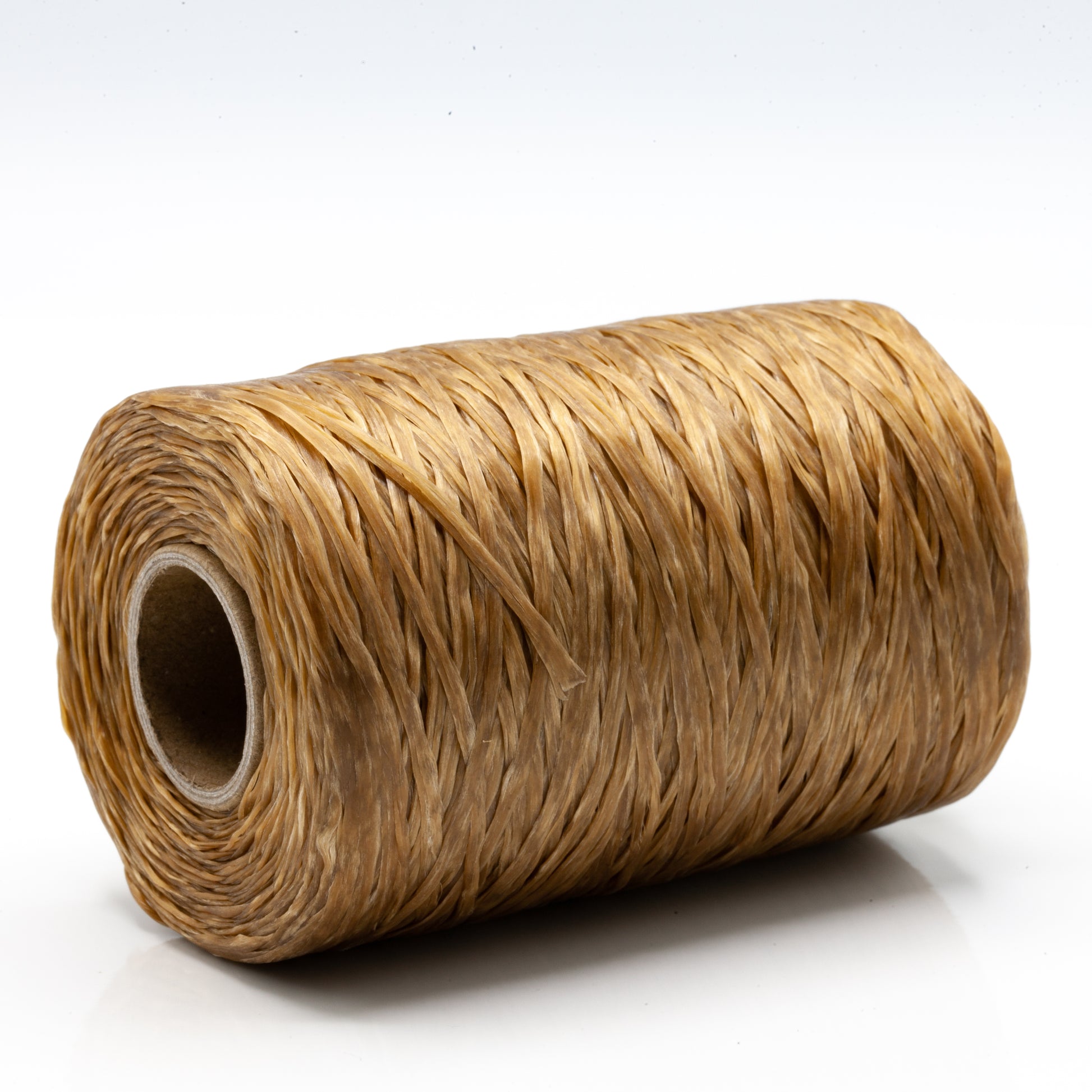 Waxed, Artificial Sinew Thread - Natural / brown (side)