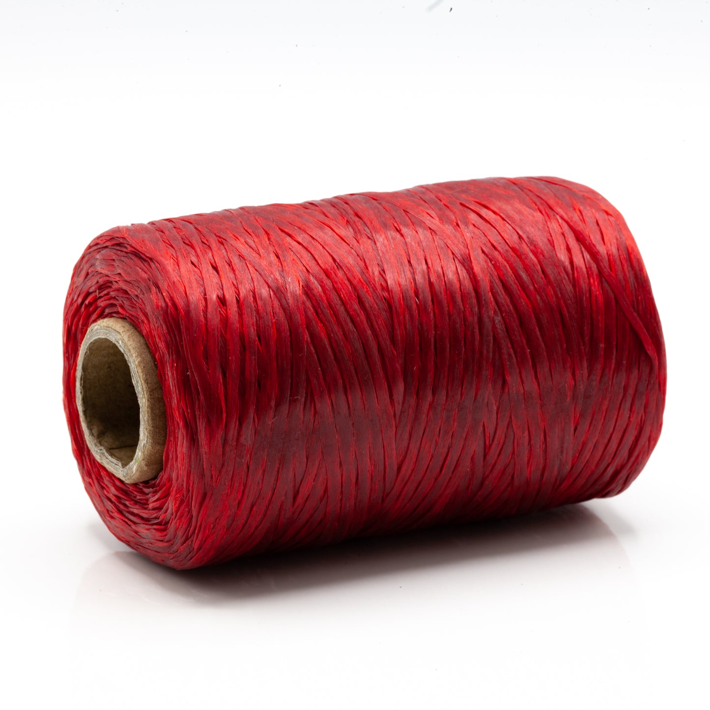 Waxed, Artificial Sinew Thread - Red (side)