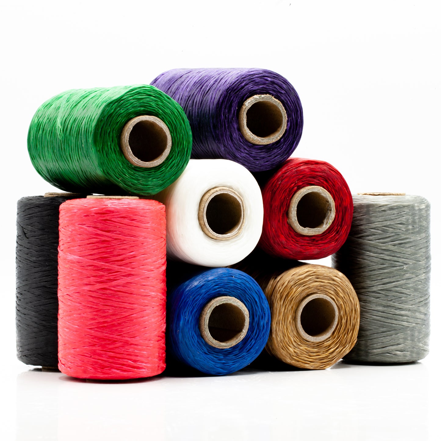 Artificial Sinew Thread - black, blue, green, grey, natural (brown), pink, purple, red and white