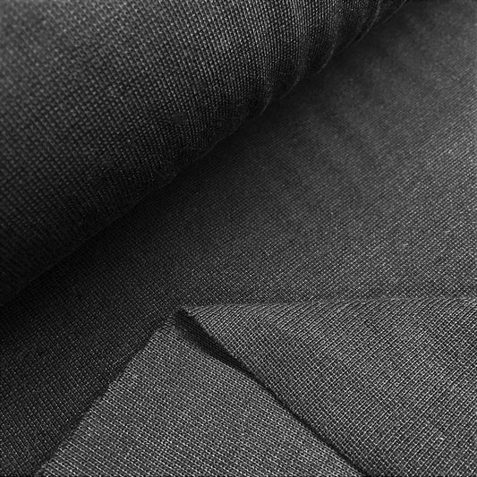 Rib Knit - light - 1x1 - black