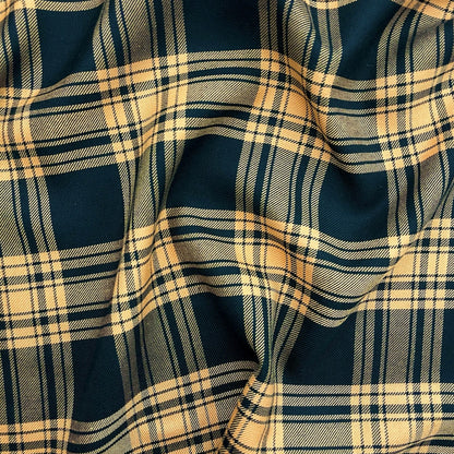 Tartan B - Noir, Moutarde