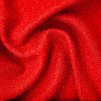 Wool Melton Marine Red