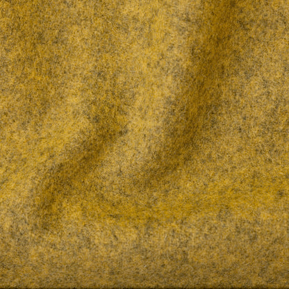 Pure Wool Mustard Heather Closeup
