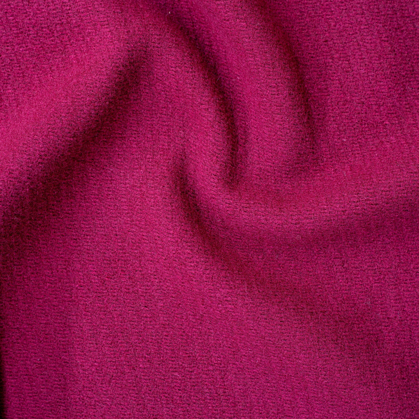 Wool Melton Fuschia Twill