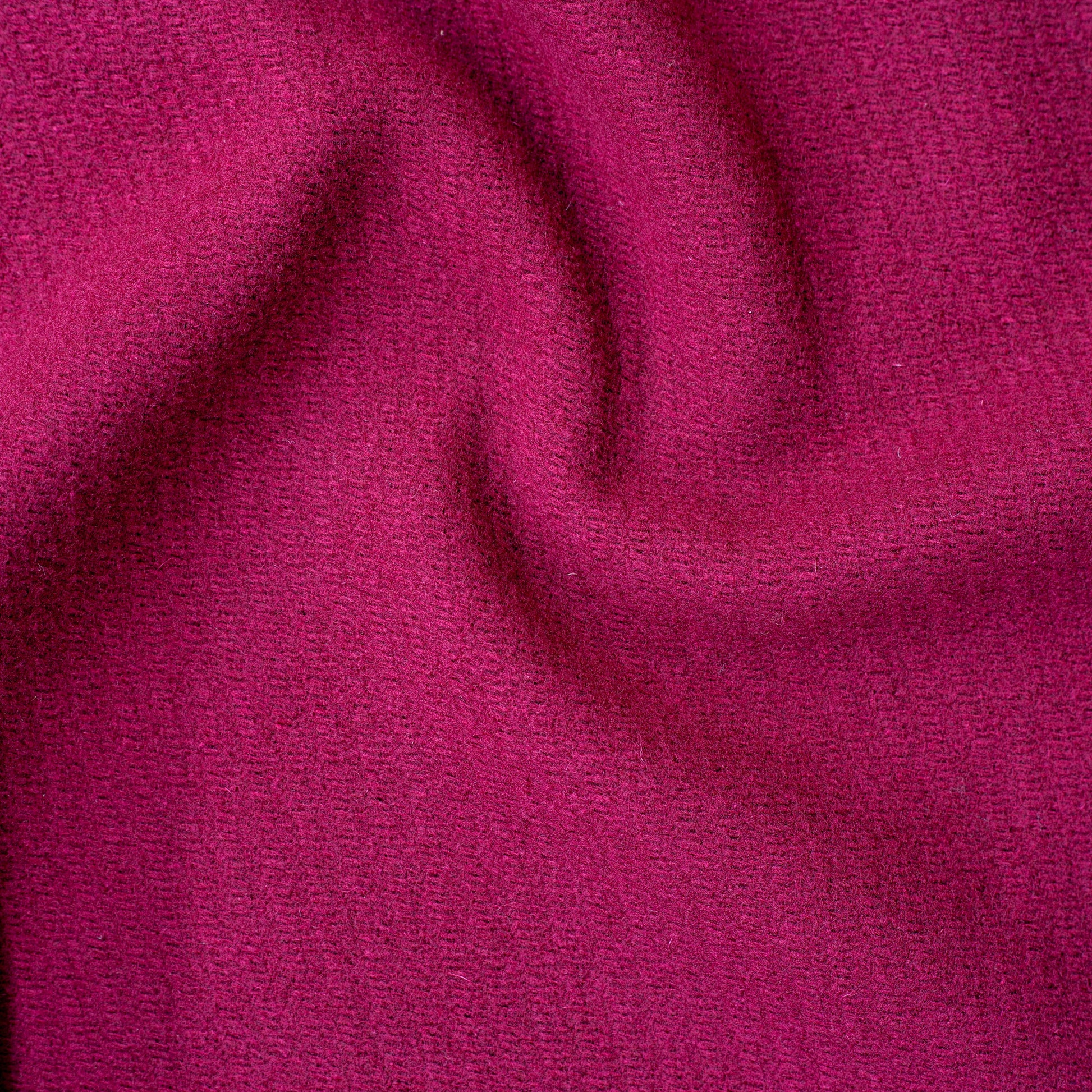 Wool Melton Fuschia Twill
