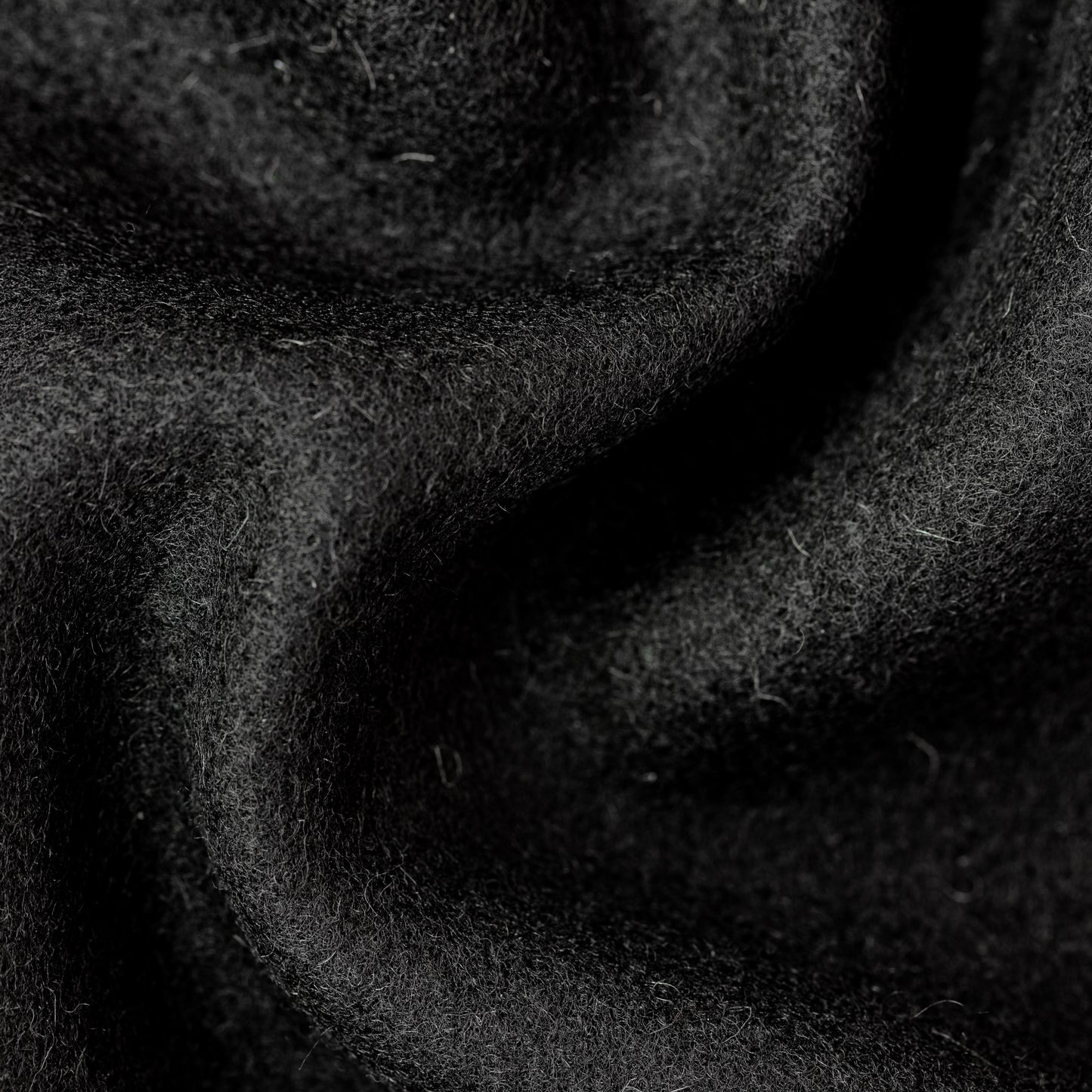 Pure Wool Black Closeup