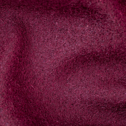 Wool Melton Wineberry Closeup