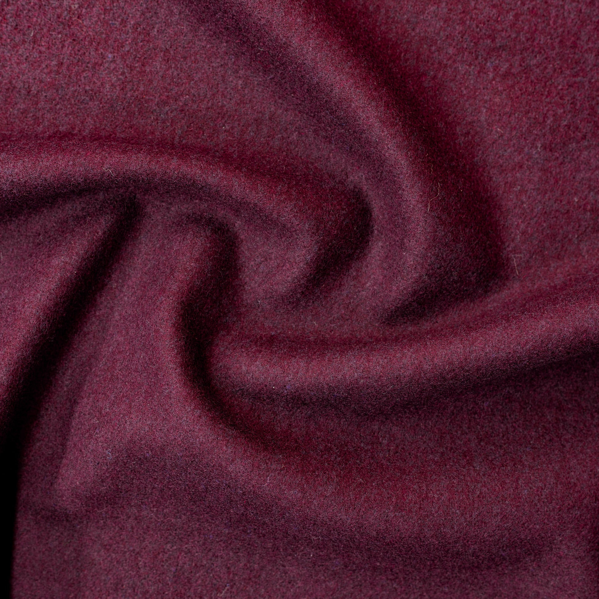 Wool Melton Raisin