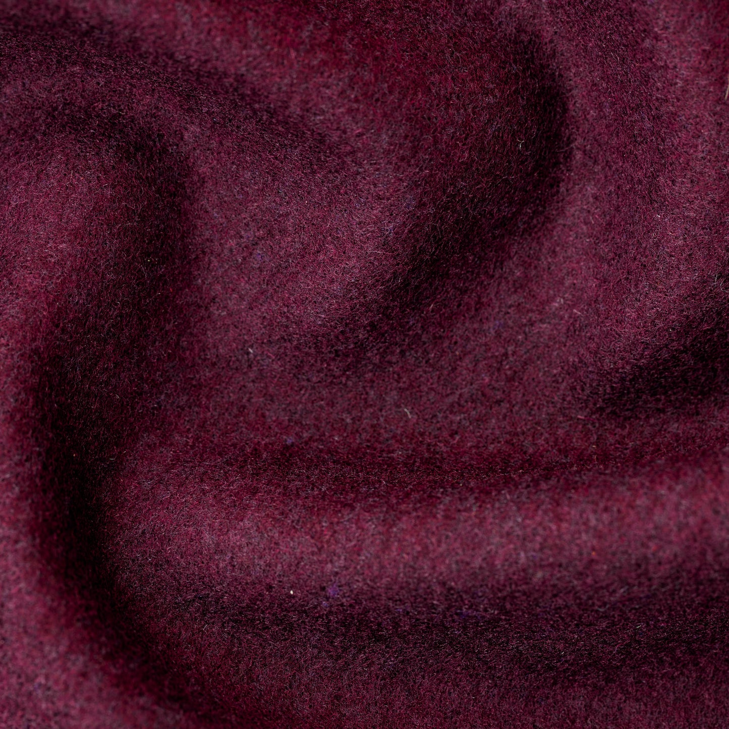 Wool Melton Raisin Closeup