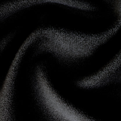 Wool Melton Black (Italian wool)