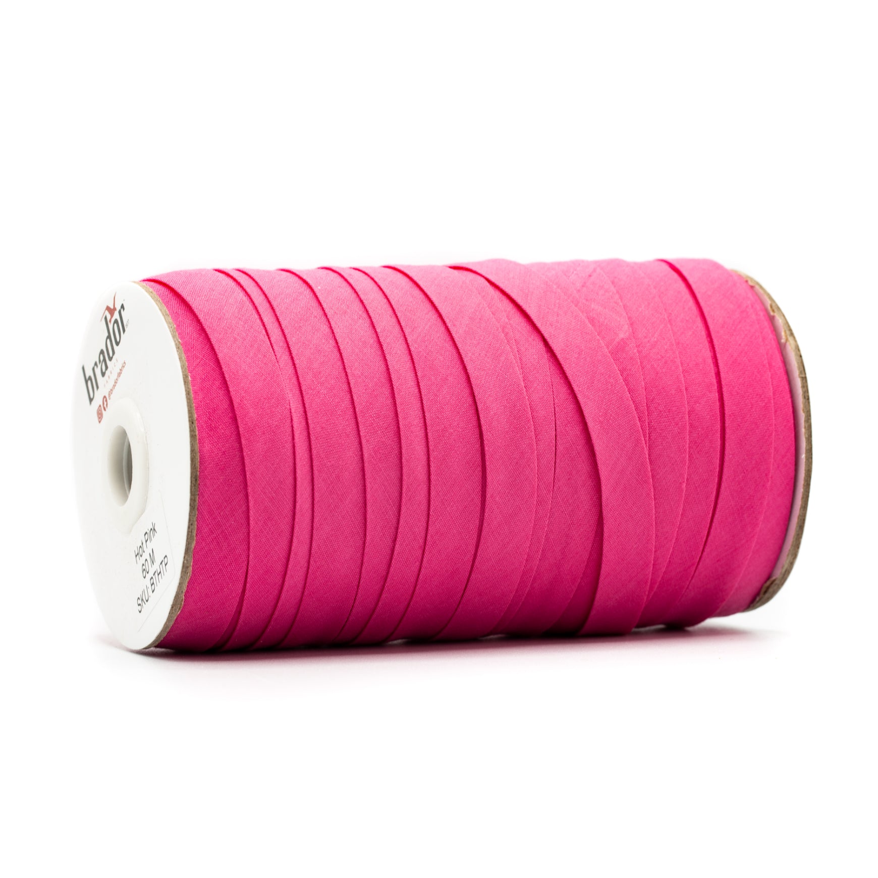Bias Tape - 13mm - Hot Pink (side)