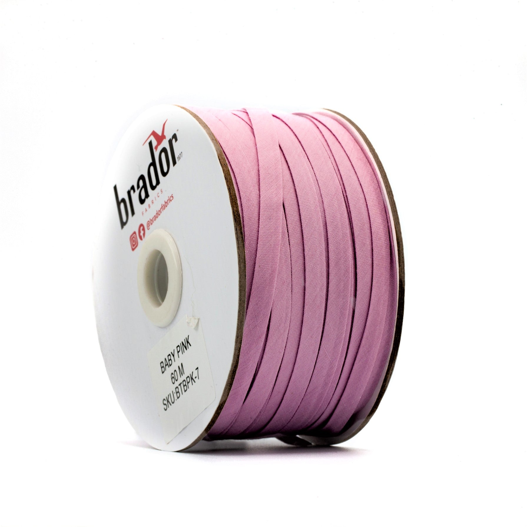 Bias Tape - Baby Pink - 7mm (stand)
