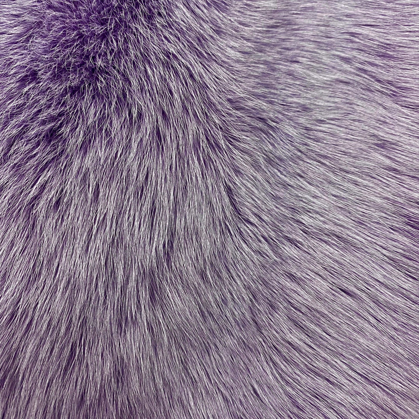 Fourrure de Renard Ombre Teintée - Jacinthe (Violet Clair) 