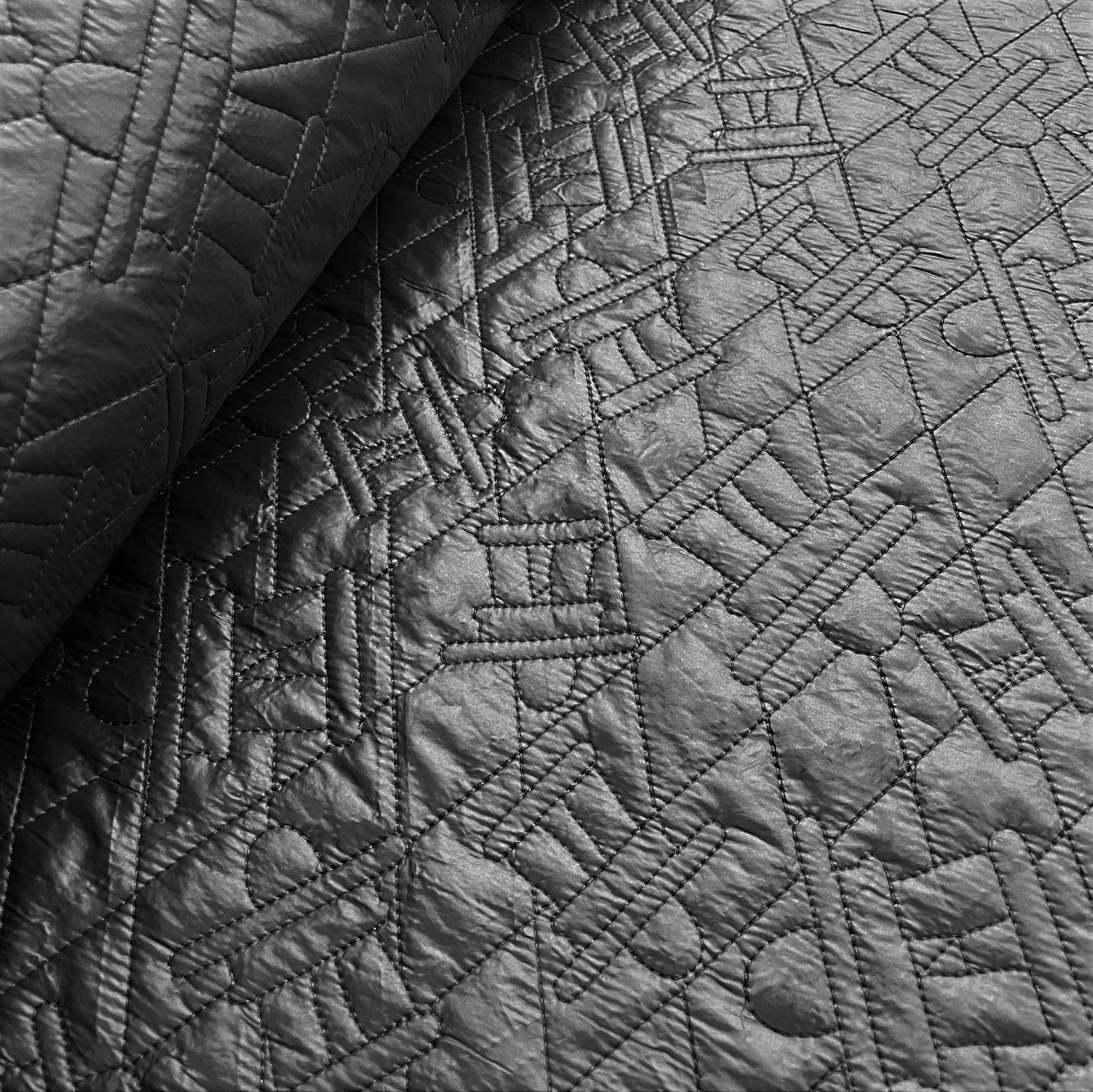 inukshuk quilt, black - roll