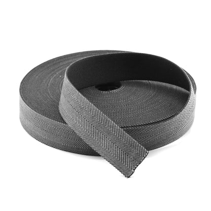 Webbing - Grey / Black (roll)